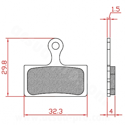 BRENTA ORGANIC BRAKE PAD COMPATIBILITY SHIMANO XT M8000/M785 - XTR M9000/M9020/M985 SLX M7000/M666/M675