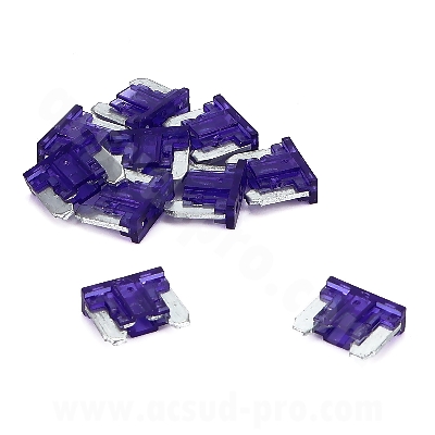 MINI FUSIBLES PLATS / MICRO FUSIBLE ( 3A ) ( SACHET 10 PIECES )