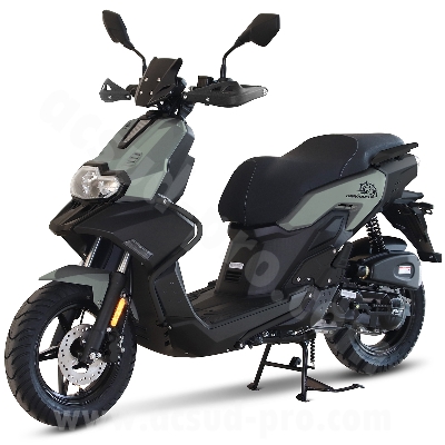 SCOOTER TNT MOTOR ESCAPE 4 TEMPS 50CC  12'' SERIE BAROUDEUR EFI  E5+ VERT SAUGE