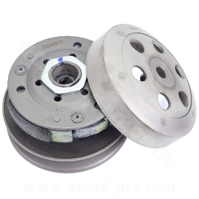 EMBRAYAGE ADAPT SCOOTER CHINOIS GY6 10 POUCES 4T / TNT MOTOR ROMA / BOSTON / KISBEE / V-CLIC 10 POUCES 4T (MOTEUR GY6 139QMB/A)