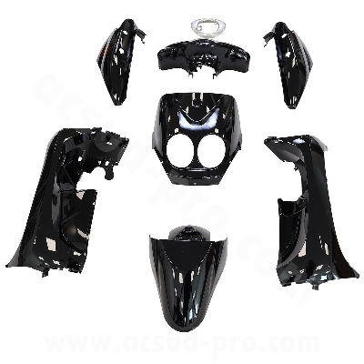 KIT 8 PCS BODYWORK TO FIT MBK OVETTO 2011-2014 / YAMAHA NEOS 2011-2014 2T BLACK
