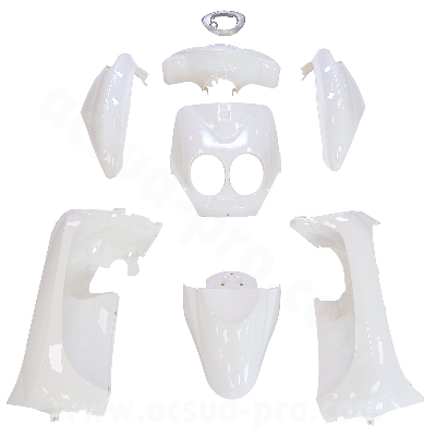 KIT 8 PCS BODYWORK TO FIT MBK OVETTO 2011-2014 / YAMAHA NEOS 2011-2014 2T WHITE 