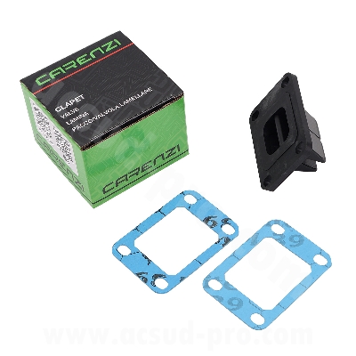 CAJA DE LAMINAS CARENZI ADAPT. MINARELLI 50 AM6 - BETA 50 RR / MBK 50 X-POWER / YAMAHA 50 TZR / PEUGEOT 50 XPS / RIEJU 50 RS SMX / CPI 50 SM / GENERIC 50 TRIGGER  