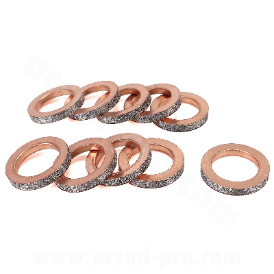  JOINTS POT D'ECHAPPEMENT MAXISCOOTER ADAPT. YAMAHA NMAX 125-150CC / MT 125 / YZFR 125CC / XMAX 125CC 2021-2024 / TRICITY 125CC (OEM : 2DP-E4613-00 / BK7-E4613-00 ) ( VENDU PAR 10 PIECES )