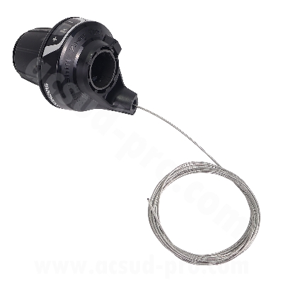 MANETTE DE DERAILLEUR DROITE 7V. POIGNEE TOURNANTE VELO TNT ONDE 24"/ ONDE 26"/ ONDE 28"/ FREQUENCE/ CANAL