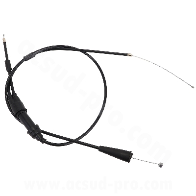 TRANSMISSION GAZ / ACCELERATEUR MOTO ADAPT. SHERCO SE-R / SM-R 50CC  (CABLE + GAINE) OEM : 1569