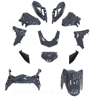 KIT CARENE 12 PEZZI CARENA YAMAHA NMAX 125CC 2021-2024 GRIGIO NARDO 
