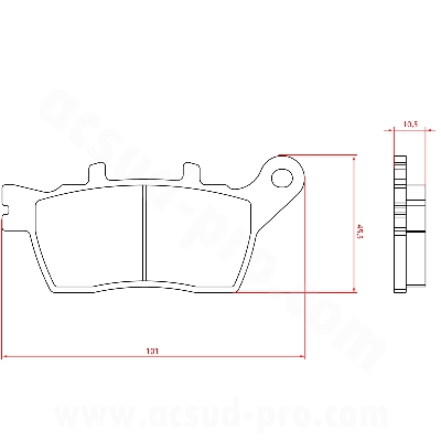 PASTIGLIE FRENO BRENTA YAMAHA 850-890CC MTX NIKEN / TRACER 9 GT 2018-2024 . AR  (OMOLOGATE ECE R90) BR4320      
