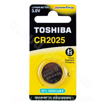 PILE LITHIUM  TOSHIBA BOUTON CR2025 ( 1PCS ) (TELECOMMANDE CLE TMAX 2015-2025)