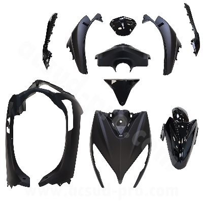 KIT CARROCERIA ADAPT  TNT MOTOR DIXON NOIR  MAT (10Pièces)  