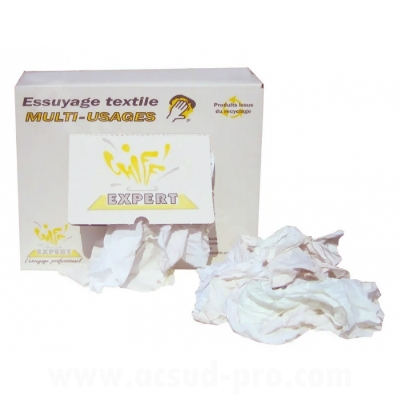 CONFEZIONE SET TESSUTI TECNICI BIANCHI DA OFFICINA EXTRA FINI E LEGGERI (10 KG)