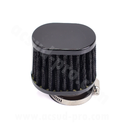 FILTRE A AIR TNT  CARBU PWK DE 21 A 34 mm ( DIAM 49MM ) ( TYPE BMC NOIR )