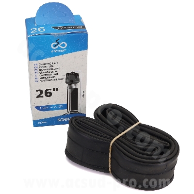 CHAMBRE A AIR VELO 26 X 1.50/ 2.125 PERF VALVE SCHRADER 48 MM