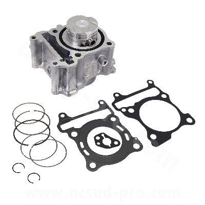 CYLINDRE MAXISCOOTER RB MAX FONTE ADAPT. HONDA SH 125CC 2020-2024 / PCX 125CC 2020-2024  Ø53.5mm (axe Ø14) (OEM : 12100-K0R-V00) 