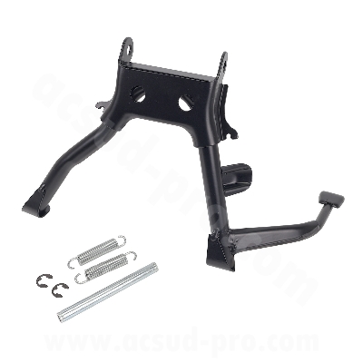 BEQUILLE CENTRALE TNT ADAPT. GILERA 50 STALKER / RUNNER / PIAGGIO 50 NRG / APRILIA 50 SR NOIR (OEM : 581537) H: 225MM   
