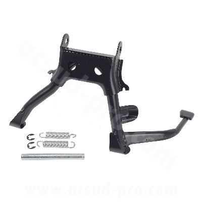 BEQUILLE CENTRALE TNT ADAPT. PIAGGIO TYPHOON 50 2010-2018 / APRILIA 50 SR 2011 NOIR (OEM : 666302) H: 200MM   