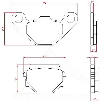 PASTILLAS DE FRENO MAXISCOOTER BRENTA ADAPT. PEUGEOT DJANGO 2014-2025  AR (HOMOLOGUEE ECE R90) BR3095              