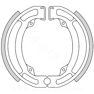 BRENTA GARNIT BRAKE SHOES REAR TO FIT  SUZUKI LT-Z 90CC / RM 80 / LTZ -50CC  ( 110 x 25 MM )  BR1431        
