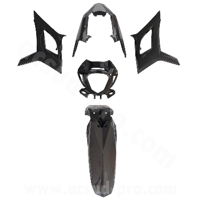 KIT CARENE 5 PEZZI CARENA  BETA 50 RR  MOTARD 2021  ( 5 PEZZI ) NERO 