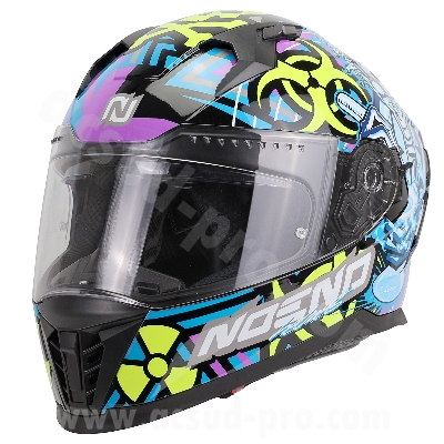 CASCO INTEGRALE NOEND DOPPIA VISIERA  SC-36 CRAZY GENIUS   XS