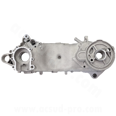 SEMI CARTER MOTORE SINISTRO MBK 50 BOOSTER, STUNT   / YAMAHA 50 BWS, SLIDER  ( OEM : 3VL-E5150-00-00 )      