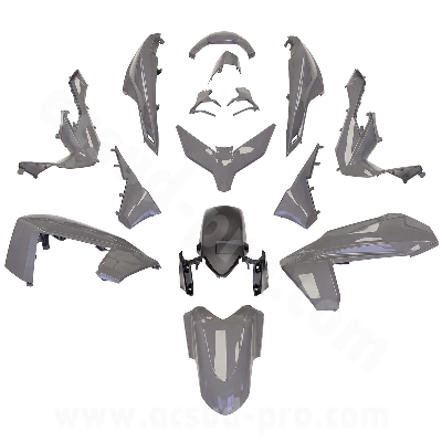 CARENADO ADAPT. HONDA FORZA 125-350CC 2023-2025  GRIS NARDO ( 15 PIEZAS )
