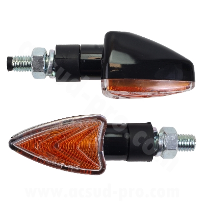 CLIGNOTANT HOMOLOGUE RB MAX AGATE  NOIR (LA PAIRE)  