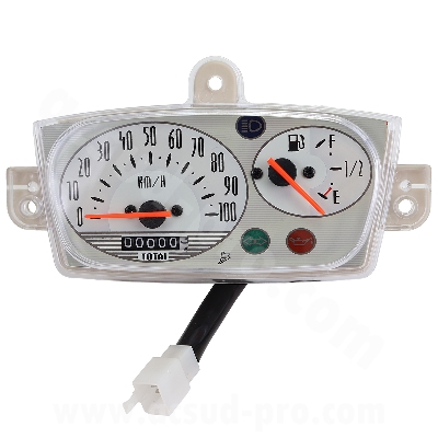COMPTEUR ADAPT. MBK 50 OVETTO / YAMAHA 50 NEOS ( OEM : 5KK-H3510-10-00 ) ( MODELE JAUGE A ESSENCE  )