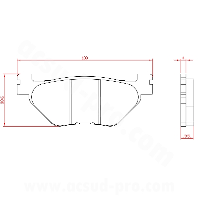 BRAKE PADS BRENTA YAMAHA 900 TDM 2002> AR, 1200 XT Z SUPER TENERE 2010> AR, 1300 FJR 2001> AR, 1700 V-MAX 2009> AR  (HOMOLOGUEE ECE R90) BR4139              