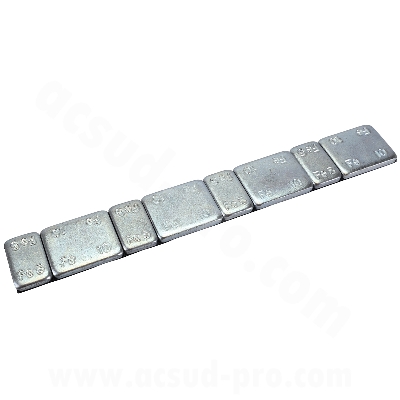 CAJA DE 100 BARRAS DE EQUILIBRIO PARA RUEDAS DE MOTOCICLETA/SCOOTER ADHESIVOS 4 x 5 g + 4 x 10 g Barras de 4 mm DE GROSOR   //  ALUMINIO