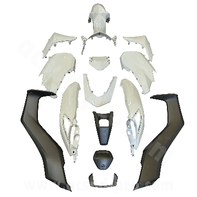 KIT CARENE 15 PEZZI CARENA YAMAHA NMAX 125CC 2021-2024  BIANCO