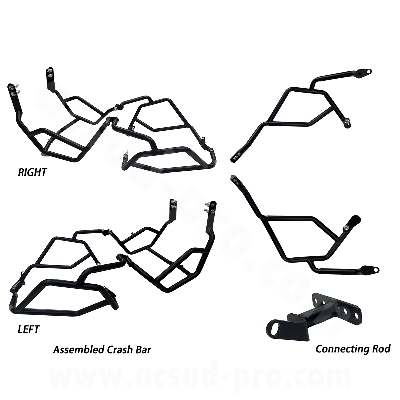 CRASH BAR COOCASE COMPLET ADAPT. YAMAHA TENERE 700  2019-2026 ( SUPPORT HAUT + BAS INCLUS  )