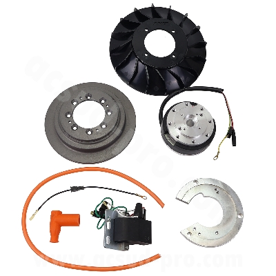 ALLUMAGE ELECTRONIQUE MVT PREMIUM ROTOR INTERNE ANALOGIQUE VARIABLE AVEC FONCTION ECLAIRAGE PIAGGIO VESPA PX 125/150/200cc  (PREM42)