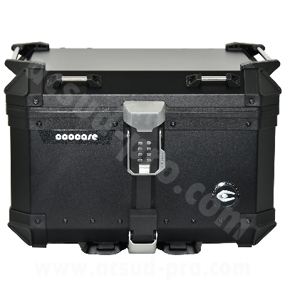 TOP CASE MOTO / SCOOTER  COOCASE KEYLESS  ALUMINIUM SERIES 55 LITRES  (LIVRE AVEC PLATINE) NOIR