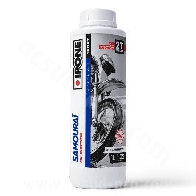 IPONE 2T SAMOURAÏ OIL INJECTION  100% SYNTHETIQUE STRAWBERRY SCENT (1 LITER CAN)