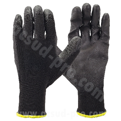GANTS ATELIER POLYURETHANE NOIR HOMOLOGUE CE - TAILLE 7 (S) (PAIRE)