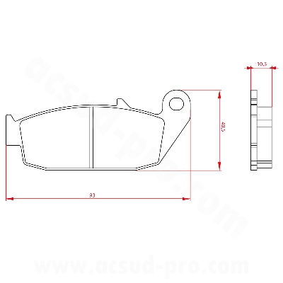 PASTILLAS DE FRENO VOGE BRIVIDO 125-300CC / TROFEO -VALICO 300CC   (HOMOLOGUEE ECE R90) BR3316          