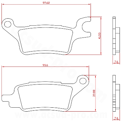 PASTILLAS DE FRENO YAMAHA RAY ZR 125CC 2024   (HOMOLOGUEE ECE R90) BR3327            