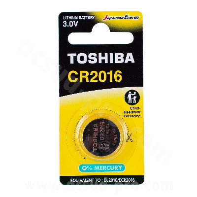 PILE AU LITHIUM CR2016 TOSHIBA