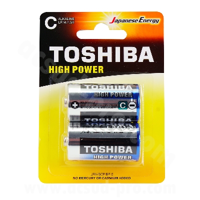 PILE LR14 TOSHIBA  ALCALINE (BLISTER DE 2)
