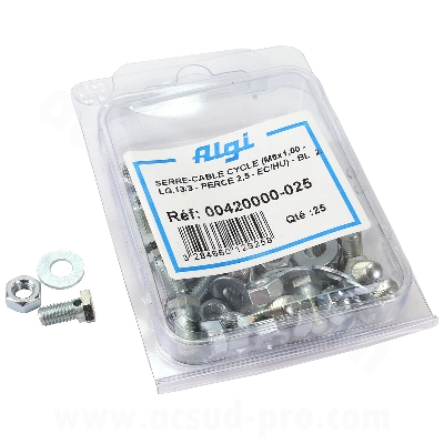 ALU BIKE BRAKE CABLE CLAMP 3 PIECES 420000 x25