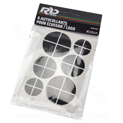BLACK MAT  REFLECTIVE  STICKERS FOR LOGO BMW RT/GS 1200 / GS1250 / GS1300 / K1600  