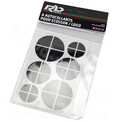 BLACK MAT  REFLECTIVE  STICKERS FOR LOGO BMW RT/GS 1200 / GS1250 / GS1300 / K1600  