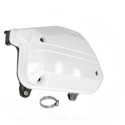 BOITIER FILTRE A AIR COMPLET ADAPT. MBK 50 BOOSTER 1990-2003 / STUNT 1990-2003 / YAMAHA 50 BWS 1990-2003 BLANC (OEM: 3AA-E4400-00 )