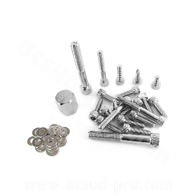KIT VIS DECO ADAPT. MBK 50 BOOSTER 1999-2003 / YAMAHA 50 BWS 1999-2003 CHROME