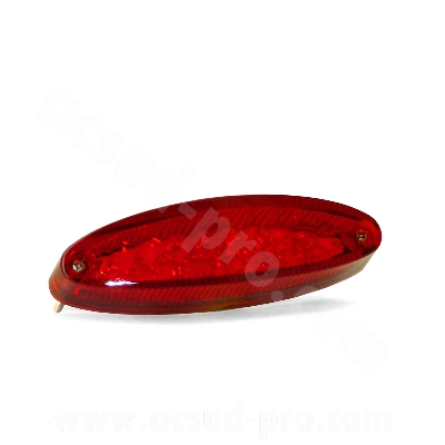STOP / FANALE / FARO POSTERIORE UNIVERSALE 15 LED LEDS SPACE POSIZIONE STOP MOTO SCOOTER ROSSO